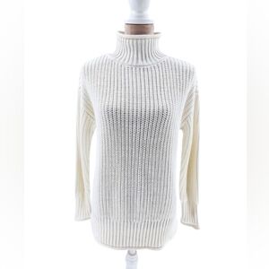HAVEN Well Within Chunky Mock Neck Off White Cream Sweater